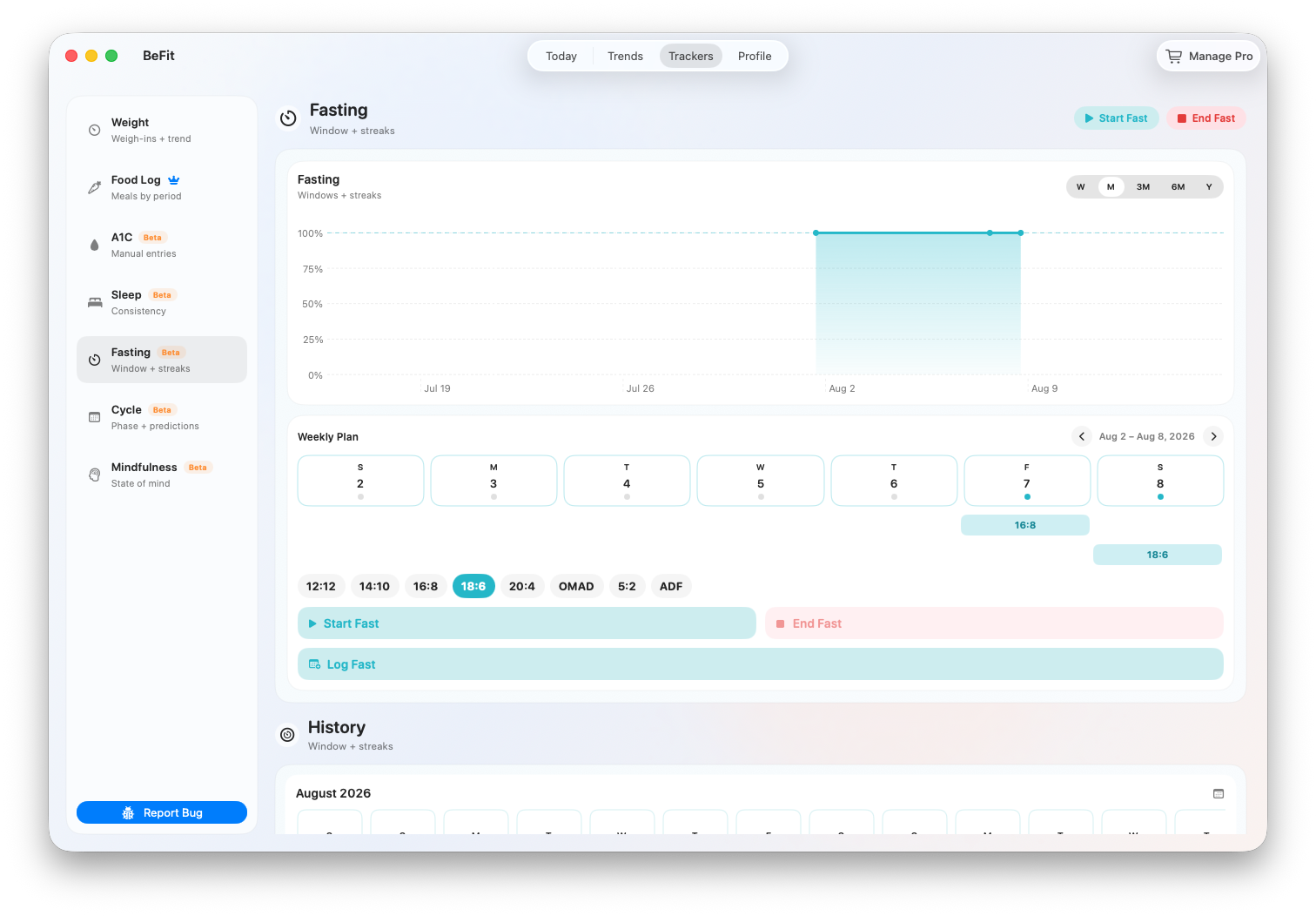 Complete Fasting tracker on Mac